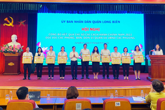 Quận Long Biên lần đầu tiên công bố Chỉ số cải cách hành chính
