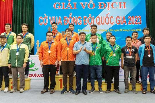 Hà Nội giành ngôi Nhất toàn đoàn tại Giải vô địch Cờ vua đồng đội quốc gia 2023