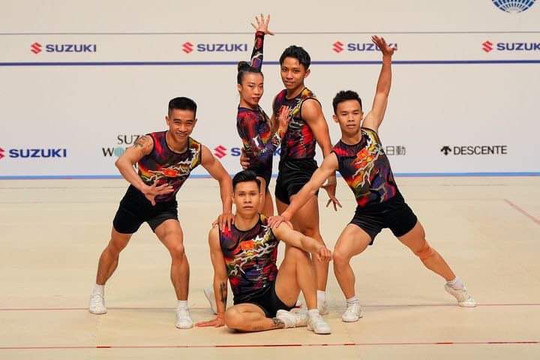 Đội tuyển aerobic Việt Nam giành Huy chương vàng Cúp thế giới 2023