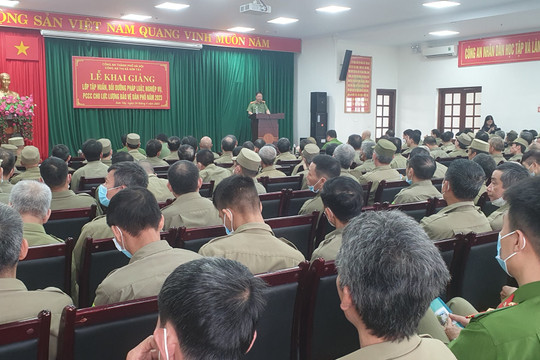 Thị xã Sơn Tây bồi dưỡng, tập huấn cho 207 bảo vệ dân phố
