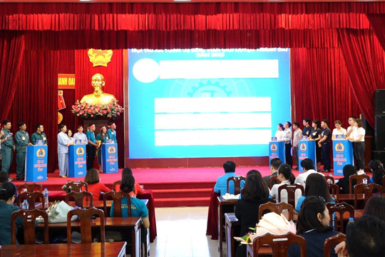 Thanh Oai tổ chức phát động đợt thi đua cao điểm chào mừng Đại hội Công đoàn