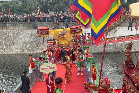 Phục dựng nhiều nghi thức truyền thống tại Lễ hội chùa Láng 2023