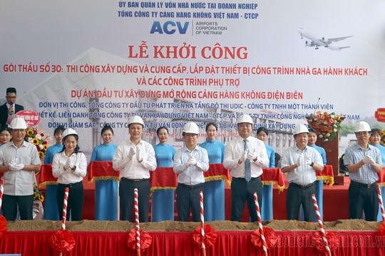 Khởi công gói thầu cải tạo nhà ga hành khách Cảng hàng không Điện Biên