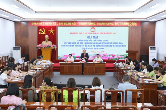 Hỗ trợ làm mới 7.000 - 8.000 nhà đại đoàn kết cho hộ nghèo, hộ cận nghèo tỉnh Điện Biên và địa bàn Tây Bắc
