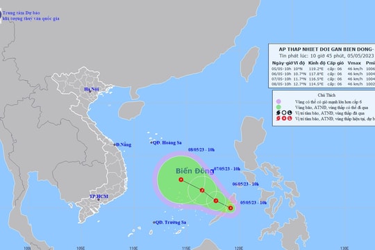 Chủ động ứng phó áp thấp nhiệt đới trên Biển Đông