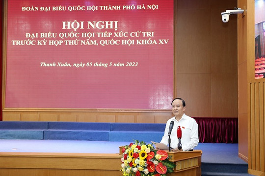 Cử tri quận Thanh Xuân kiến nghị nhiều vấn đề dân sinh