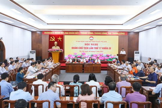 Hội nghị Đoàn Chủ tịch Ủy ban Trung ương Mặt trận Tổ quốc Việt Nam thảo luận 4 nội dung quan trọng