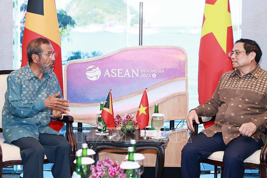 Thủ tướng Phạm Minh Chính gặp Thủ tướng Timor Leste Taur Matan