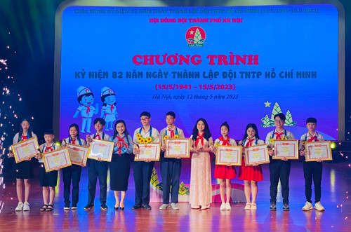 Hà Nội kỷ niệm 82 năm Ngày thành lập Đội Thiếu niên tiền phong Hồ Chí Minh