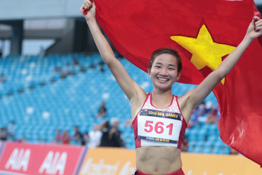 Nguyễn Thị Oanh lập kỳ tích, giành Huy chương vàng thứ 4 tại SEA Games 32