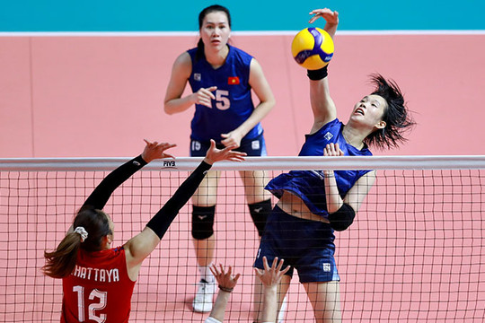 Thua đáng tiếc trước Thái Lan, bóng chuyền nữ Việt Nam giành Huy chương bạc