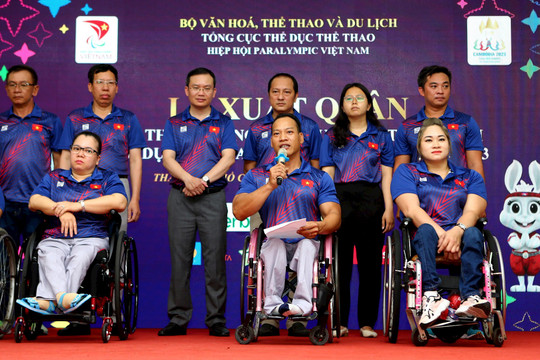 Đoàn thể thao người khuyết tật Việt Nam xuất quân tham dự ASEAN Paragames 12