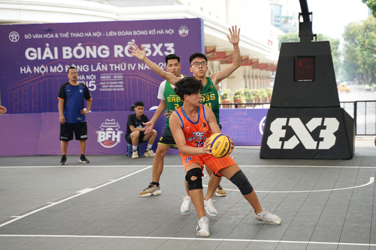 37 đội dự Giải Bóng rổ 3x3 Hà Nội mở rộng, tranh tài đến hết ngày 21-5