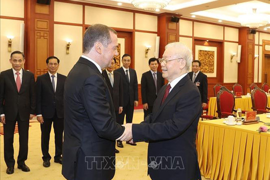 Tổng Bí thư Nguyễn Phú Trọng hội đàm với Chủ tịch Đảng “Nước Nga Thống nhất”, Phó Chủ tịch Hội đồng An ninh Liên bang Nga