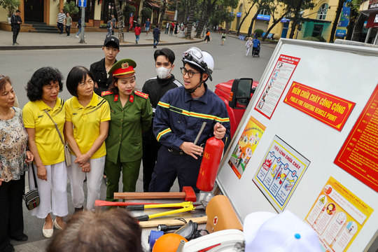 Đã triển khai 1.386 điểm chữa cháy tại khu vực phố cổ quận Hoàn Kiếm