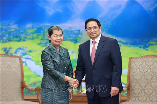 Thủ tướng Phạm Minh Chính tiếp Phó Thủ tướng Vương quốc Campuchia Men Sam An