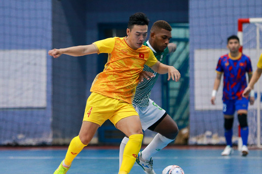 Đội tuyển futsal Việt Nam thắng 5-0 trước Quần đảo Solomon trong trận giao hữu lượt về