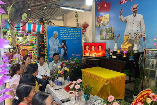 Độc đáo ''Không gian văn hóa Hồ Chí Minh'' ở cơ sở tôn giáo