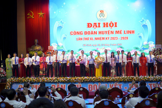 Ông Lê Duy Hưng tiếp tục được bầu làm Chủ tịch LĐLĐ huyện Mê Linh nhiệm kỳ 2023-2028