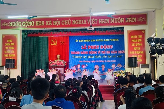 Huyện Đan Phượng phát động Tháng hành động vì trẻ em năm 2023