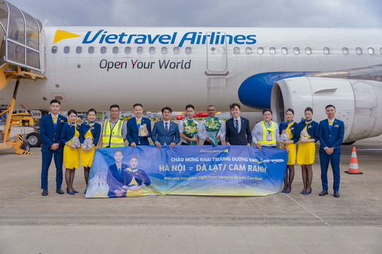 Vietravel Airlines khai trương 2 đường bay mới kết nối Hà Nội với Đà Lạt và Nha Trang