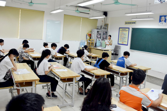 Hà Nội: Tỷ lệ thí sinh đến làm thủ tục dự thi lớp 10 đạt 99,4%