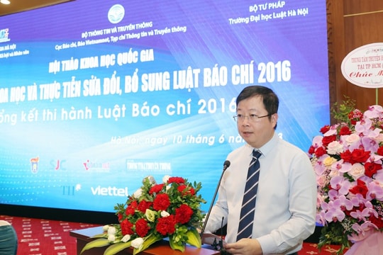 Cơ sở khoa học và thực tiễn sửa đổi Luật Báo chí 2016 Tạo hành lang pháp lý để hoạt động báo chí phát triển vượt bậc
