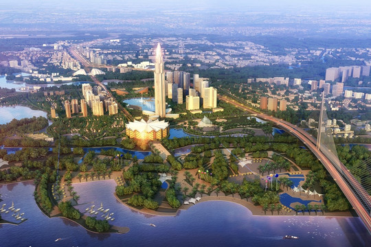 Đề xuất ý tưởng quy hoạch thành phố phía Bắc sông Hồng