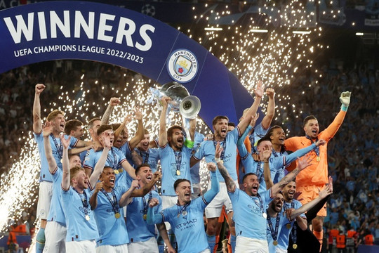 Vô địch Champions League, Man City hoàn tất cú ăn ba lịch sử