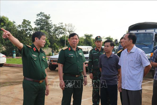 Vụ dùng súng tấn công tại Đắk Lắk: Đoàn công tác Bộ Quốc phòng kiểm tra hiện trường vụ việc