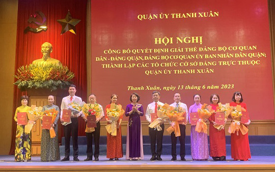 Quận Thanh Xuân thành lập 31 chi bộ trực thuộc Quận ủy