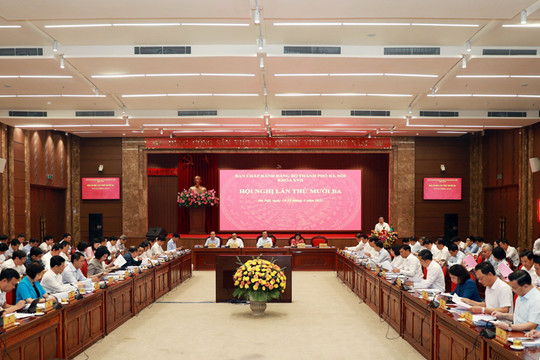 Khai mạc Hội nghị lần thứ mười ba, Ban Chấp hành Đảng bộ thành phố Hà Nội khóa XVII