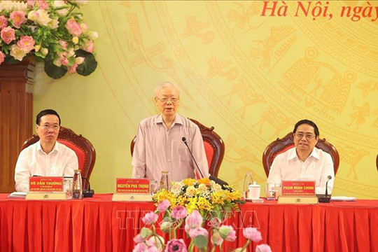 Tổng Bí thư Nguyễn Phú Trọng: Lực lượng Công an nhân dân phát huy vai trò ''gương mẫu, đi đầu'' trong xây dựng, chỉnh đốn Đảng