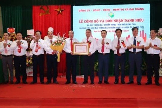 Phú Xuyên có thêm xã Đại Thắng đạt chuẩn nông thôn mới nâng cao