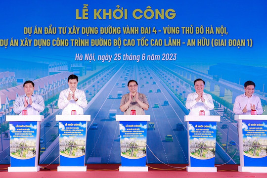 Khởi công dự án đường Vành đai 4 - Vùng Thủ đô Hà Nội