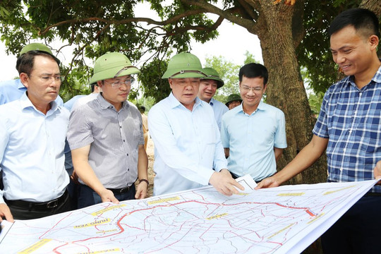 Ủy viên Bộ Chính trị, Bí thư Thành ủy Hà Nội Đinh Tiến Dũng: Đường Vành đai 4 là dự án điển hình về kết nối vùng Thủ đô