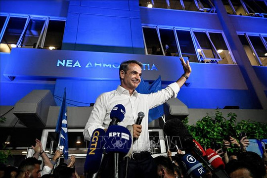 Đảng Dân chủ mới giành chiến thắng trong cuộc bầu cử tại Hy Lạp