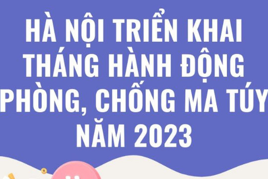 Hà Nội triển khai Tháng hành động phòng, chống ma túy năm 2023