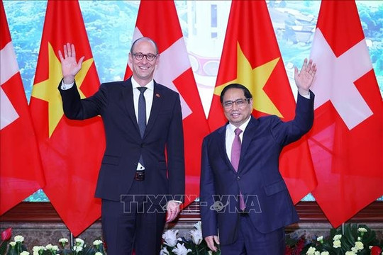 Thủ tướng Phạm Minh Chính hội kiến Chủ tịch Hạ viện Thụy Sĩ