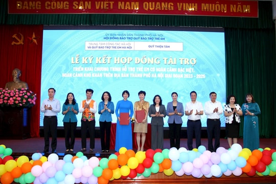 Gặp mặt trẻ em Thủ đô tiêu biểu vượt khó học tốt năm 2023