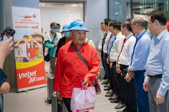 Thừa Thiên – Huế: Lần đầu tiên đón khách quốc tế từ nhà ga mới tại sân bay Phú Bài