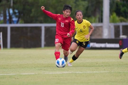 Thắng đậm Malaysia, đội nữ U19 Việt Nam vào bán kết giải Đông Nam Á
