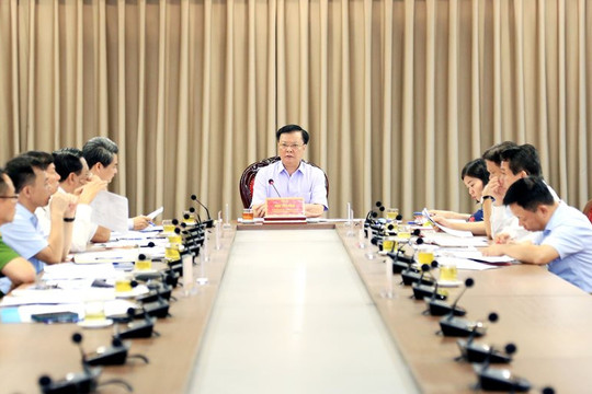 Bí thư Thành ủy Hà Nội Đinh Tiến Dũng: Đẩy nhanh tiến độ điều tra, truy tố, xét xử các vụ án tham nhũng, tiêu cực