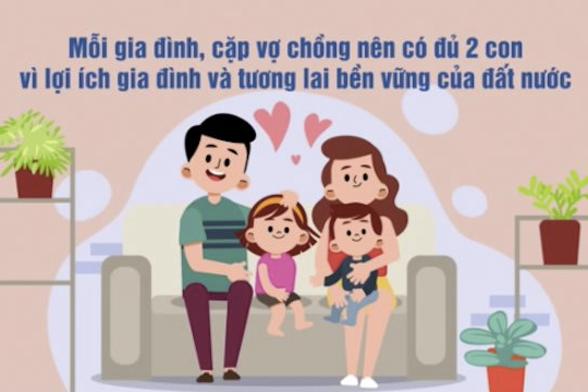 Thành phố Hồ Chí Minh: Kêu gọi mỗi cặp vợ chồng sinh đủ 2 con