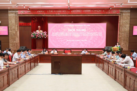 Thành ủy Hà Nội quy định 8 bước thẩm định, thẩm tra văn bản