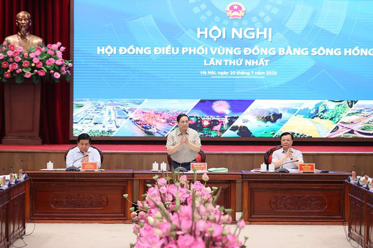 Thủ tướng Phạm Minh Chính chủ trì Hội nghị đầu tiên của Hội đồng điều phối Vùng đồng bằng sông Hồng