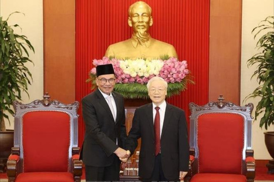 Tổng Bí thư Nguyễn Phú Trọng tiếp Thủ tướng Liên bang Malaysia
