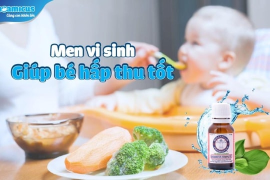 Men vi sinh giúp bé hấp thu tốt
