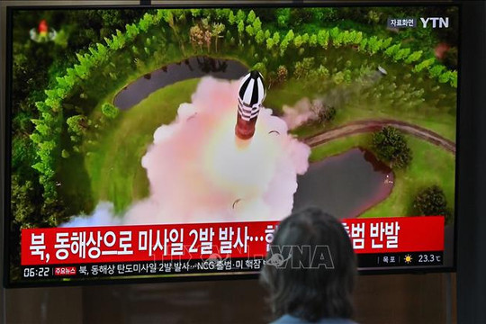 Các tên lửa đạn đạo của Triều Tiên rơi ngoài vùng đặc quyền kinh tế