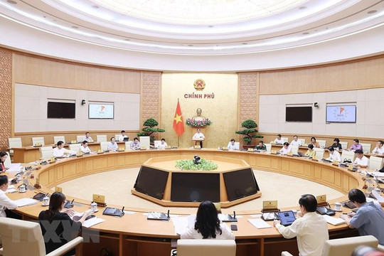 Thủ tướng Phạm Minh Chính chủ trì phiên họp Chính phủ chuyên đề xây dựng pháp luật tháng 7